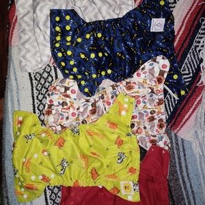 Random assortment of cloth diapers